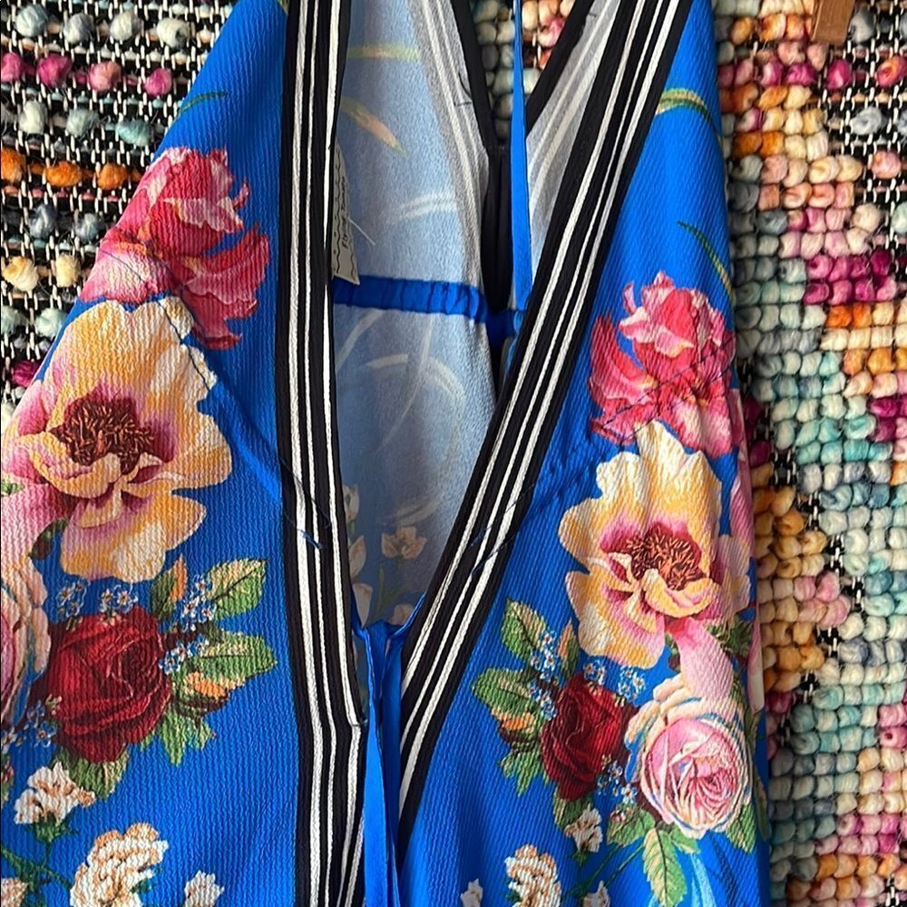 Floral Blue Maxi Dress - Picture 6 of 7